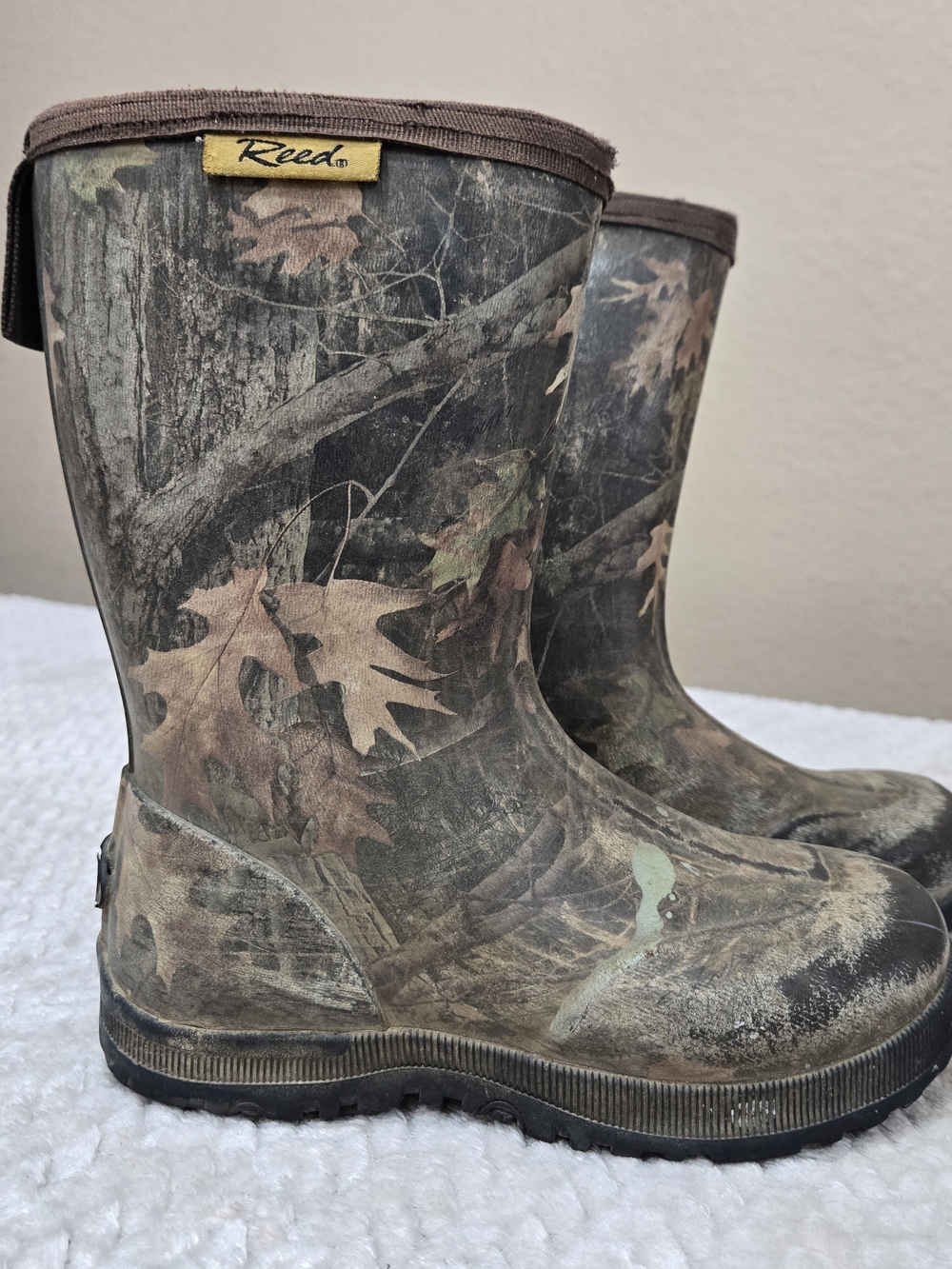Reed Youth Trail Neoprene Camo Waterproof Boot Size 2 Youth